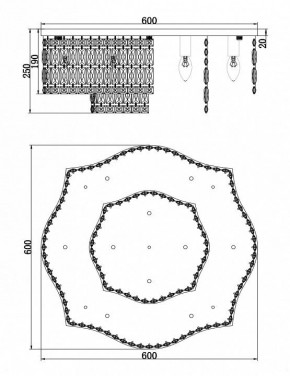 Потолочная люстра Maytoni Dune DIA005CL-10CH в Красноуральске - krasnouralsk.mebel24.online | фото 2