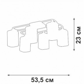 Потолочная люстра Vitaluce V3092 V3092-1/6PL в Красноуральске - krasnouralsk.mebel24.online | фото 4