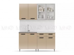 РИО-1 ЛДСП Кухонный гарнитур 1,6 м (Капучино) в Красноуральске - krasnouralsk.mebel24.online | фото