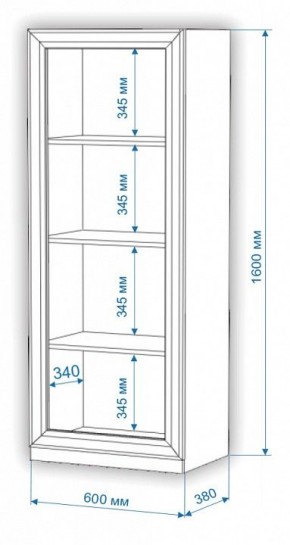 Шкаф для белья Нобиле ВтН-ФГД в Красноуральске - krasnouralsk.mebel24.online | фото 2