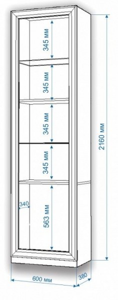 Шкаф для белья Нобиле ВтВ-ФГД-ФГК в Красноуральске - krasnouralsk.mebel24.online | фото 3