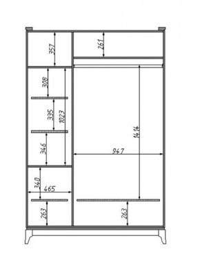 Шкаф для одежды Сабрина (ММ-302-01/03Б) в Красноуральске - krasnouralsk.mebel24.online | фото