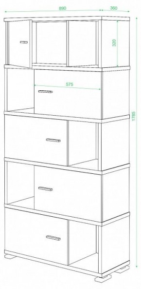 Шкаф комбинированный Домино СБ-30/5 в Красноуральске - krasnouralsk.mebel24.online | фото 3