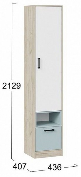 Шкаф комбинированный Оливер 401.002.000 в Красноуральске - krasnouralsk.mebel24.online | фото 3
