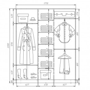 Шкаф-купе ХИТ 22-4-18-555 (420) в Красноуральске - krasnouralsk.mebel24.online | фото 2