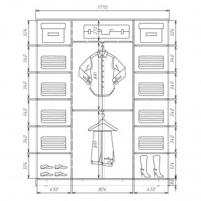 Шкаф-купе ХИТ 22-4-20/2-111 (420) в Красноуральске - krasnouralsk.mebel24.online | фото 2