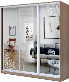 Шкаф-купе ХИТ 23-20/2-656 ОРНАМЕНТ в Красноуральске - krasnouralsk.mebel24.online | фото