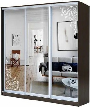 Шкаф-купе ХИТ 23-4-18-666 ОРНАМЕНТ в Красноуральске - krasnouralsk.mebel24.online | фото