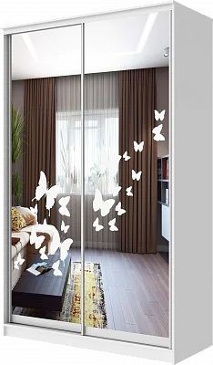 Шкаф-купе ХИТ 24-12-66 БАБОЧКИ в Красноуральске - krasnouralsk.mebel24.online | фото
