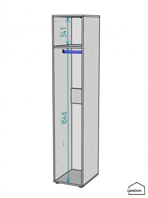 Шкаф Linnea MHR-1 2050х400х510 (Белый-М 11.1.1) в Красноуральске - krasnouralsk.mebel24.online | фото 3