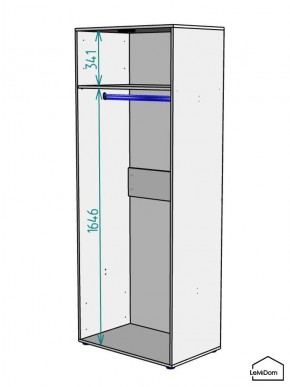 Шкаф Linnea MHR-2 2050х800х510 (Белый-М 11.1.1) в Красноуральске - krasnouralsk.mebel24.online | фото 3