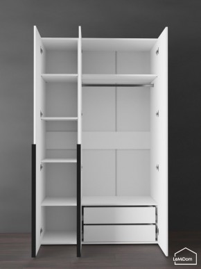 Шкаф Linnea MHR-3-2 2050х1200х510 (Белый-М 11.1.1) в Красноуральске - krasnouralsk.mebel24.online | фото 5