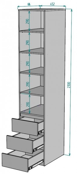 Шкаф Мальта H161 в Красноуральске - krasnouralsk.mebel24.online | фото 2