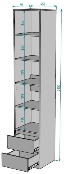 Шкаф Мальта H166 в Красноуральске - krasnouralsk.mebel24.online | фото 2