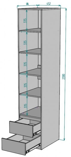 Шкаф Мальта H168 в Красноуральске - krasnouralsk.mebel24.online | фото 2