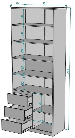 Шкаф Мальта H191 в Красноуральске - krasnouralsk.mebel24.online | фото 2