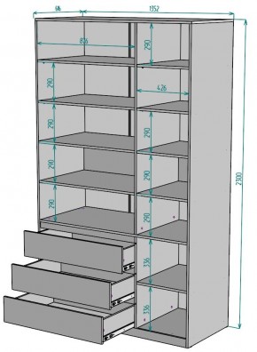 Шкаф Мальта H211 в Красноуральске - krasnouralsk.mebel24.online | фото 2