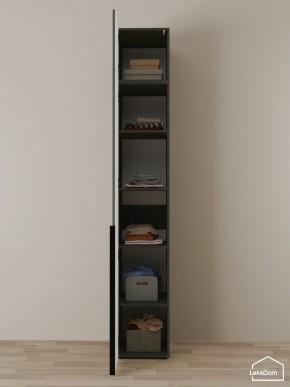 Шкаф с антресолью Linnea MHR-1A-2 2450х400х510 (Графит-М 11.1.25) в Красноуральске - krasnouralsk.mebel24.online | фото 4