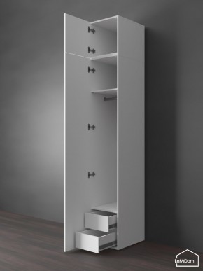 Шкаф с антресолью Linnea MHR-1POA-3 2450х400х510 (Белый-М 11.1.2) в Красноуральске - krasnouralsk.mebel24.online | фото 6