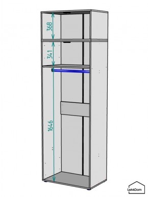 Шкаф с антресолью Linnea MHR-2A-1 2450х800х510 (Белый-М 11.1.1) в Красноуральске - krasnouralsk.mebel24.online | фото 3