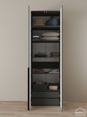 Шкаф с антресолью Linnea MHR-2A-3 2450х800х510 (Графит-М 11.1.25) в Красноуральске - krasnouralsk.mebel24.online | фото 5