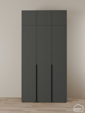 Шкаф с антресолью Linnea MHR-3A-2 2450х1200х510 (Графит-М 11.1.25) в Красноуральске - krasnouralsk.mebel24.online | фото