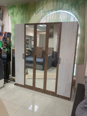 Шкаф Вегас 2000 Дуб крафт табачный/Дуб крафт белый в Красноуральске - krasnouralsk.mebel24.online | фото 3