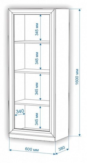 Шкаф-витрина Нобиле ВтН-ФСД в Красноуральске - krasnouralsk.mebel24.online | фото 2