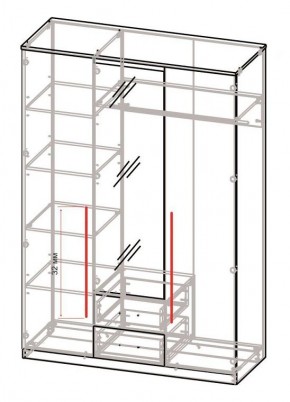 Спальный гарнитур Роксана (модульный) ЯШС в Красноуральске - krasnouralsk.mebel24.online | фото 5