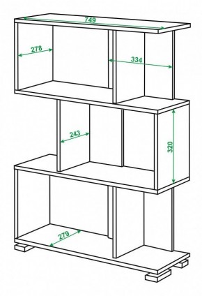 Стеллаж Домино нельсон СЛ-5-3 в Красноуральске - krasnouralsk.mebel24.online | фото 2