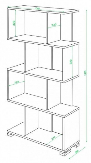 Стеллаж Домино нельсон СЛ-5-4 в Красноуральске - krasnouralsk.mebel24.online | фото 2