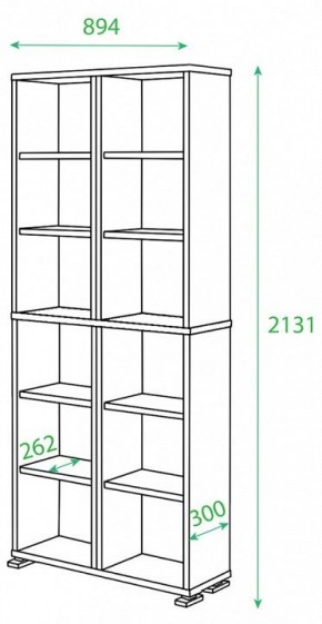 Стеллаж Домино ПУ-30-1 в Красноуральске - krasnouralsk.mebel24.online | фото 2