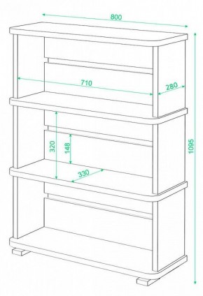 Стеллаж Домино СБ-25/3 в Красноуральске - krasnouralsk.mebel24.online | фото 3