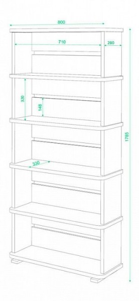 Стеллаж Домино СБ-25/5 в Красноуральске - krasnouralsk.mebel24.online | фото 2
