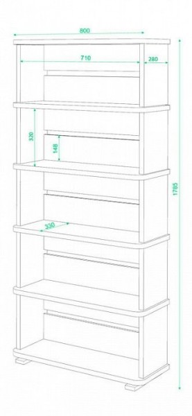 Стеллаж Домино СБ-25/5 в Красноуральске - krasnouralsk.mebel24.online | фото 3