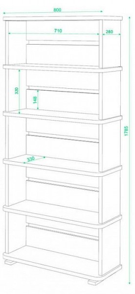 Стеллаж Домино СБ-25/5 в Красноуральске - krasnouralsk.mebel24.online | фото 3