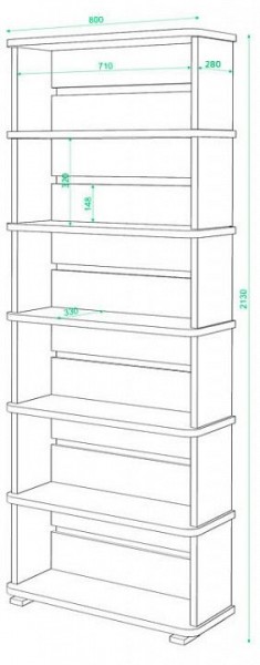 Стеллаж Домино СБ-25/6 в Красноуральске - krasnouralsk.mebel24.online | фото 2