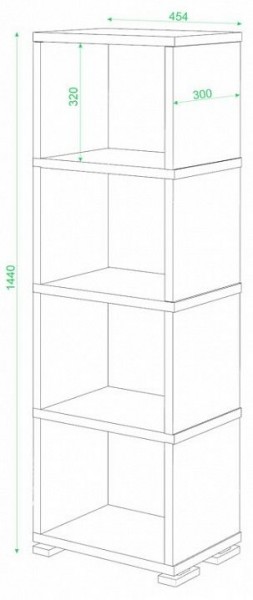 Стеллаж-колонка Домино СБ-15/4 в Красноуральске - krasnouralsk.mebel24.online | фото 3