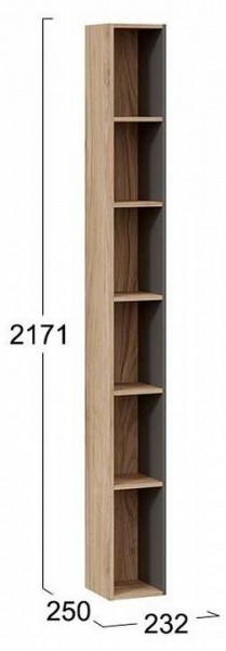 Стеллаж-колонка Порто ТД-393.07.25 в Красноуральске - krasnouralsk.mebel24.online | фото 3