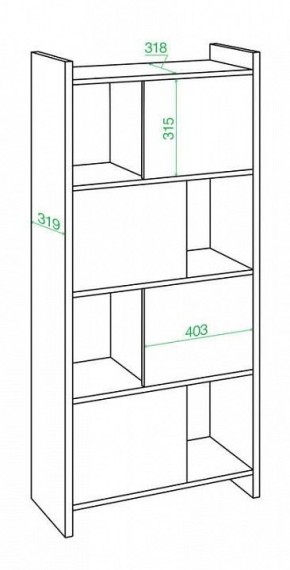 Стеллаж комбинированный Домино Лайт СТЛ-3В в Красноуральске - krasnouralsk.mebel24.online | фото 2