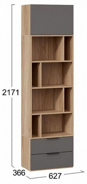 Стеллаж комбинированный Порто Исп. 2 ТД-393.07.20 в Красноуральске - krasnouralsk.mebel24.online | фото 5