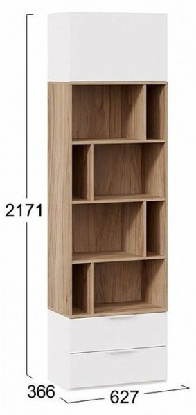 Стеллаж комбинированный Порто Исп. 2 ТД-393.07.20 в Красноуральске - krasnouralsk.mebel24.online | фото 5