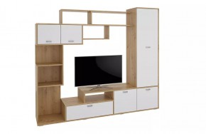 Стенка Диско (СТЛ.150.01) Дуб дикий/Белый в Красноуральске - krasnouralsk.mebel24.online | фото