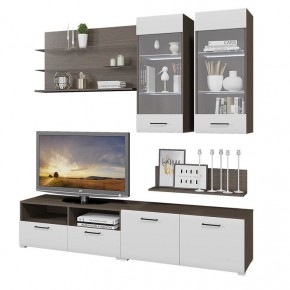Стенка Ненси 3 (Венге/Белый глянец) в Красноуральске - krasnouralsk.mebel24.online | фото