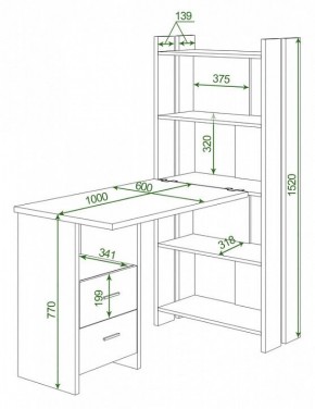 Стол компьютерный Домино Lite СТЛ-ОВ+С100Р в Красноуральске - krasnouralsk.mebel24.online | фото 2
