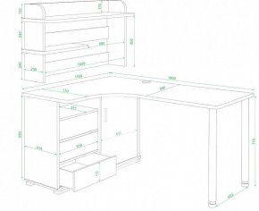 Стол компьютерный Домино нельсон СР-145М в Красноуральске - krasnouralsk.mebel24.online | фото 2