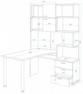 Стол компьютерный Домино нельсон СР-500М/140 в Красноуральске - krasnouralsk.mebel24.online | фото 2