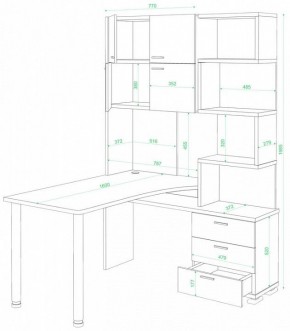 Стол компьютерный Домино нельсон СР-500М/160 в Красноуральске - krasnouralsk.mebel24.online | фото 2