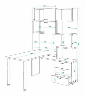 Стол компьютерный Домино нельсон СР-500М140 в Красноуральске - krasnouralsk.mebel24.online | фото 3