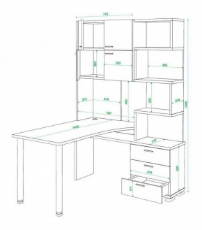 Стол компьютерный Домино нельсон СР-500М140 в Красноуральске - krasnouralsk.mebel24.online | фото 3